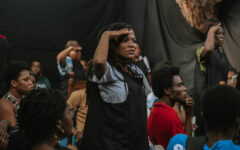 An immersive experience, “Dechouke Lanfè sou Latè” is performed within the audience and features formerly incarcerated women as well as actors to bring home the brutal reality of Haitian prisons. The Quatre Chemins theater festival took place in Port-au-Prince, Haiti, from Nov. 21 to Dec. 3, 2022.